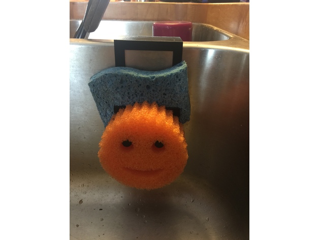 Scrubber sponge rack holder