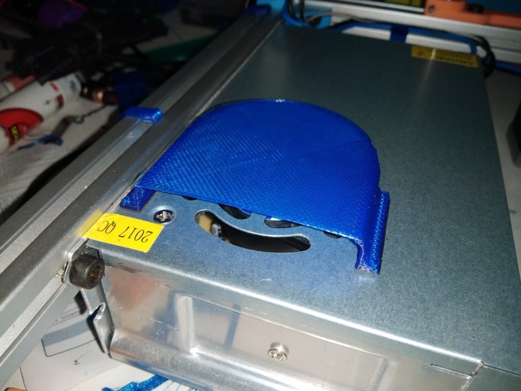 Power Supply Fan cover for 3D printers (If PSU mount horizontal)