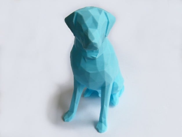 Low Poly Labrador (Dog Statue)