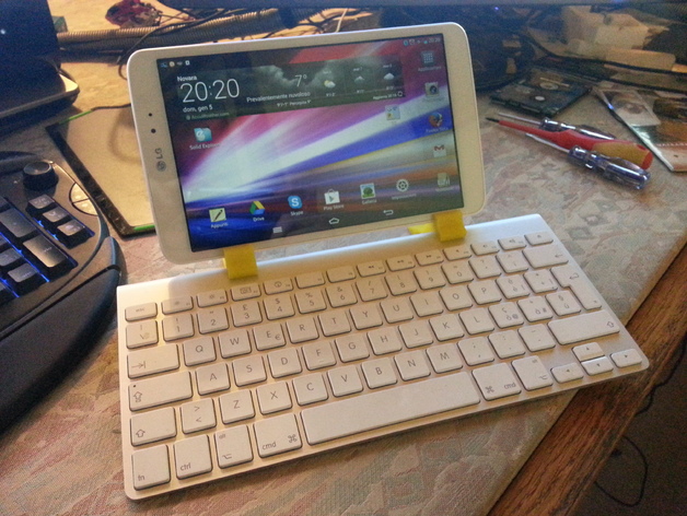Apple wireless keyboard + LG G 8.3 PAD Holder RELOADED