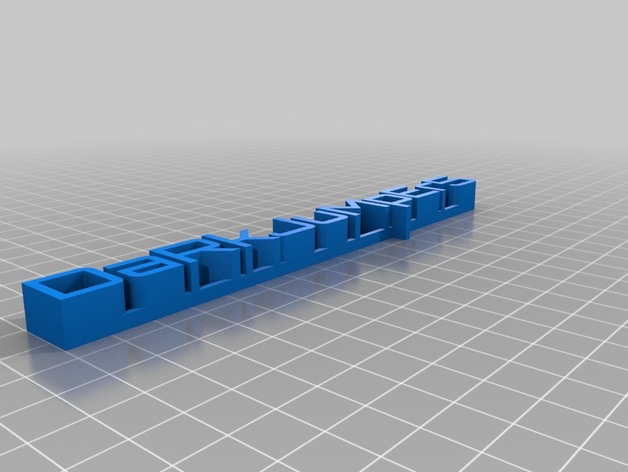 Customized 3D name plate