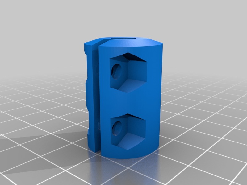 My Customized Parametric Rigid Coupler 5/16" to 5mm on Mostly Printed CNC