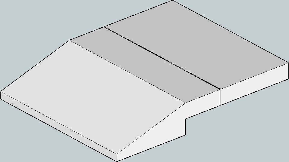 LEGO compatible slope for mini toy car