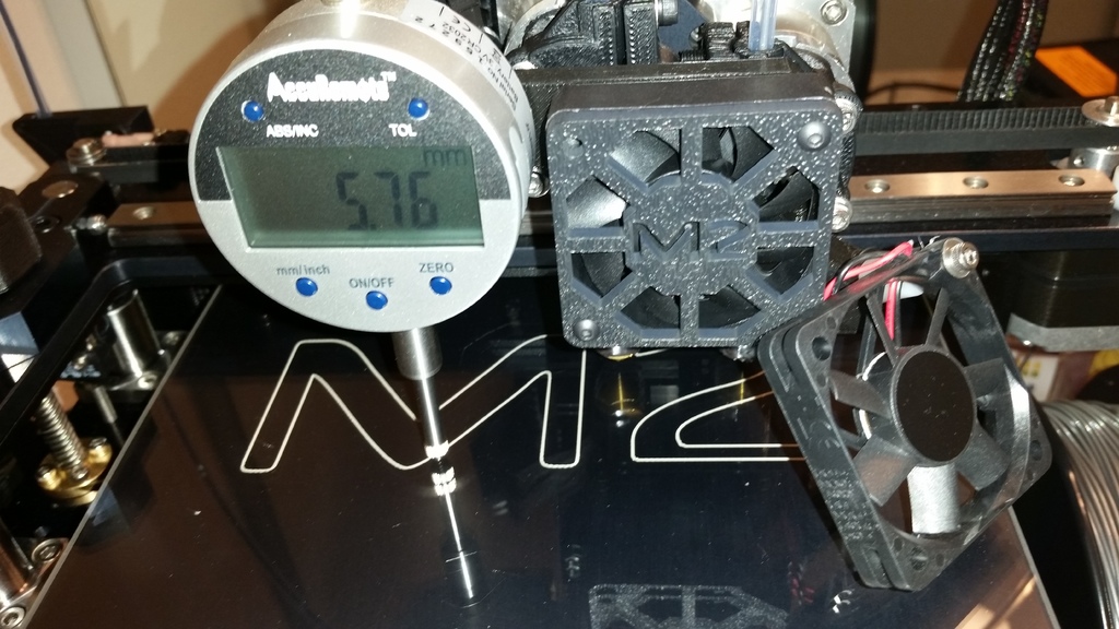 MakerGear M2 Dual Extruder Dial Indicator Mount