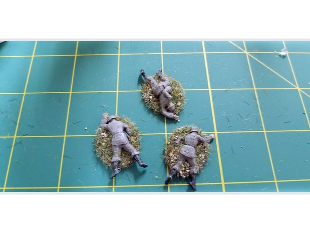 Image of 28mm Axis Casualty Figures including a Bolt Action Scenario!