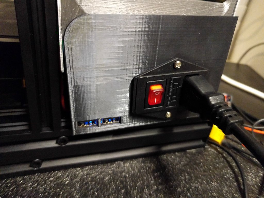 Creality Ender 3 - PSU cover upgrade with USB