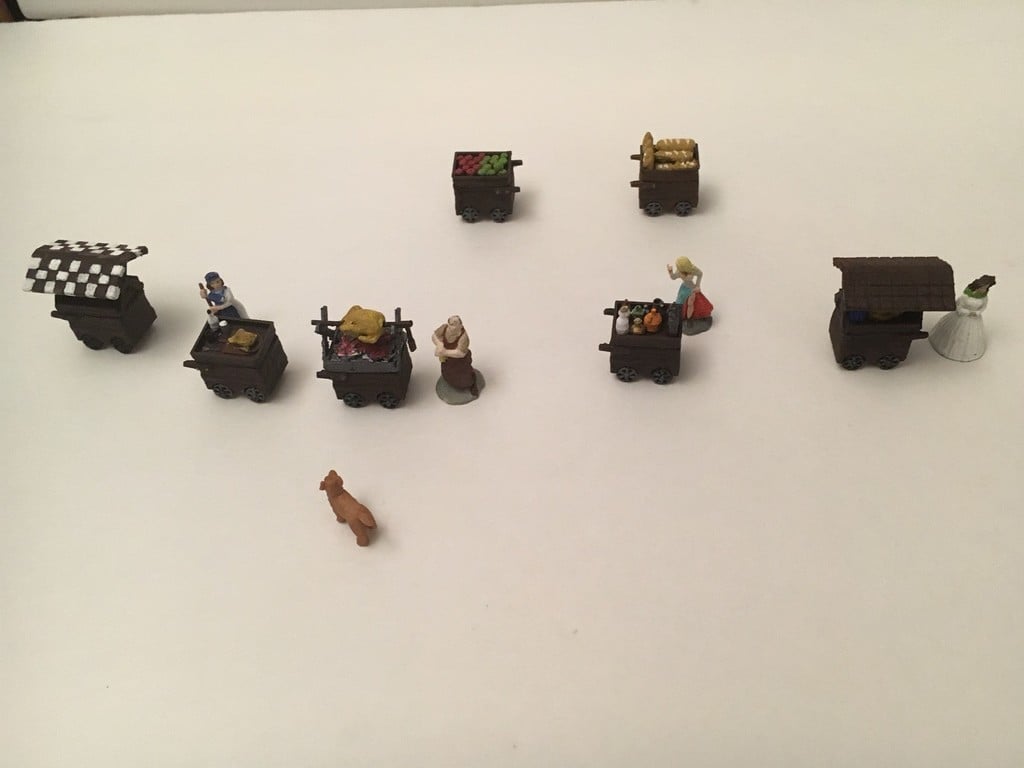 Miniature Medieval Food Carts 2nd Edition