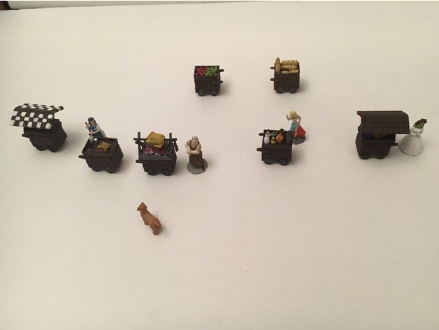 Image of Miniature Medieval Food Carts 2nd Edition