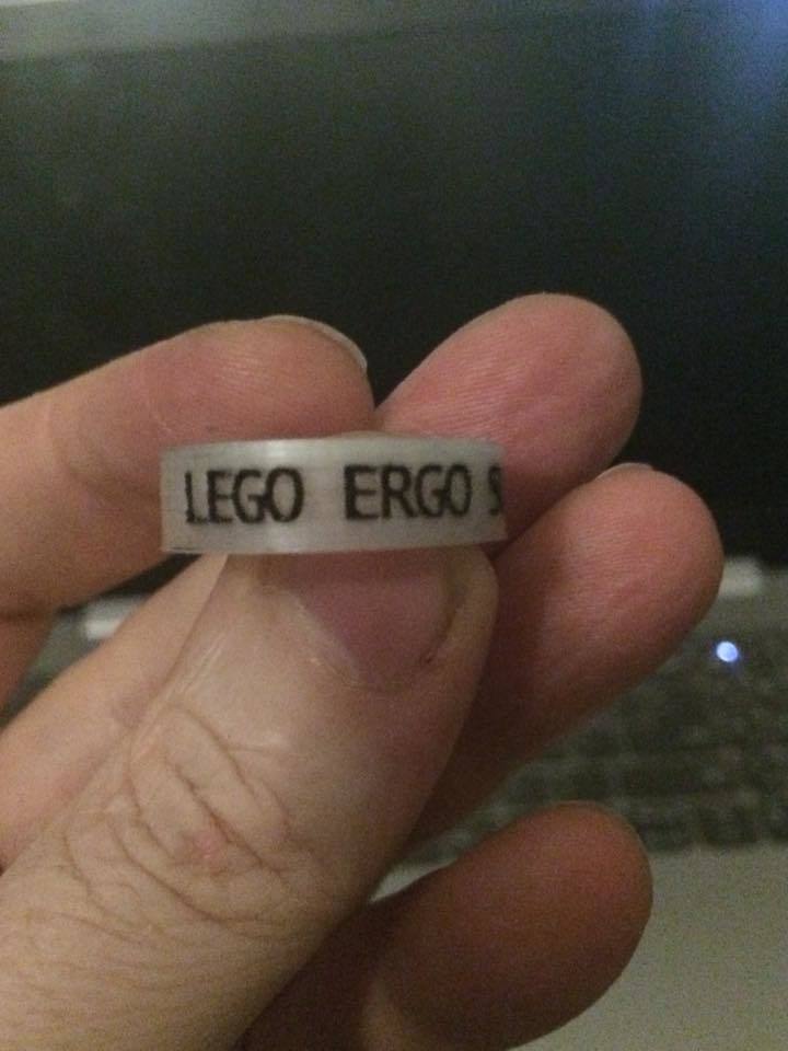 "Lego Ergo Sum" Ring, Size 11