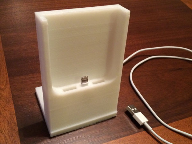 iPhone 5S with Case Charging Dock