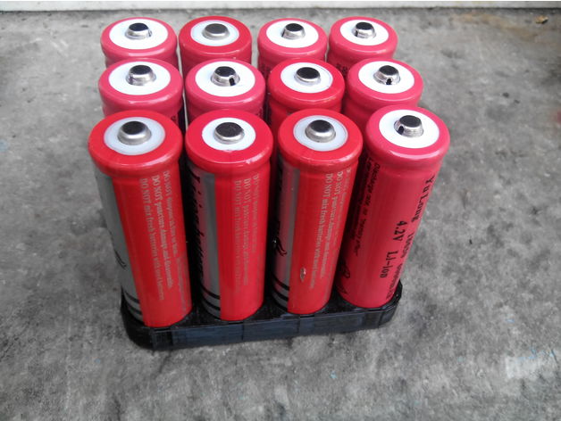 Battery pack holder 18650