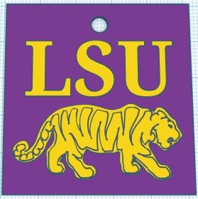 LSU Tigers Keychain