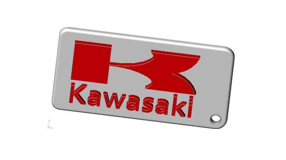 Kawasaki logo/keyring