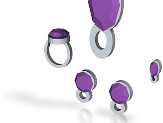 Lara Violet Airs Jewelry set