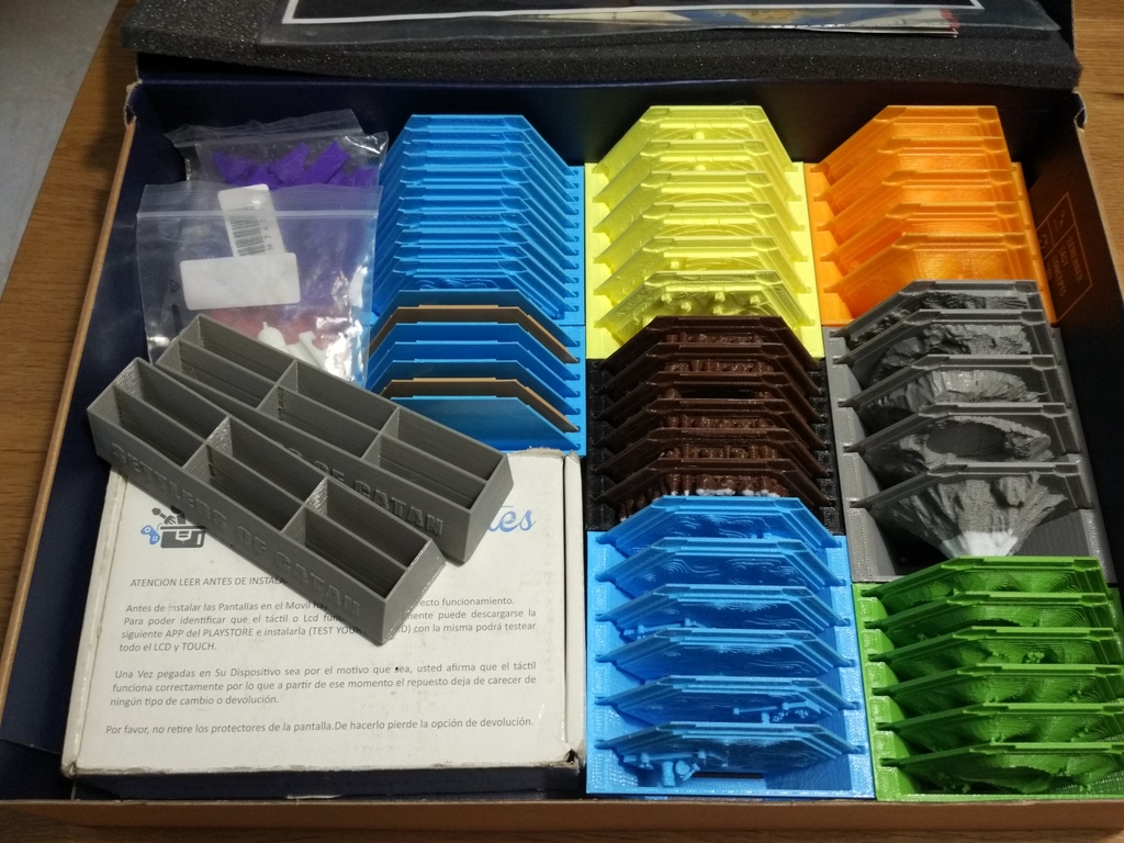 Settlers of Catan Storage for 3d terrain pieces (6 players)