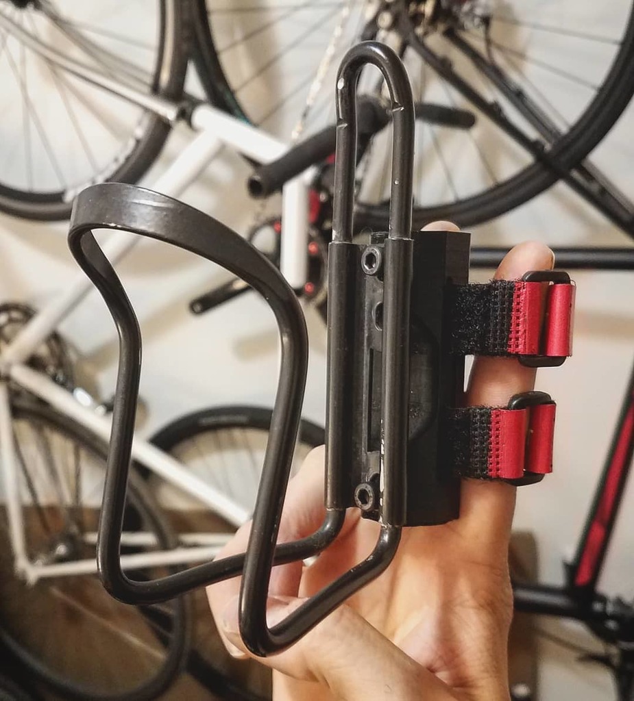 Bicycle Bottle Cage Strap Mount