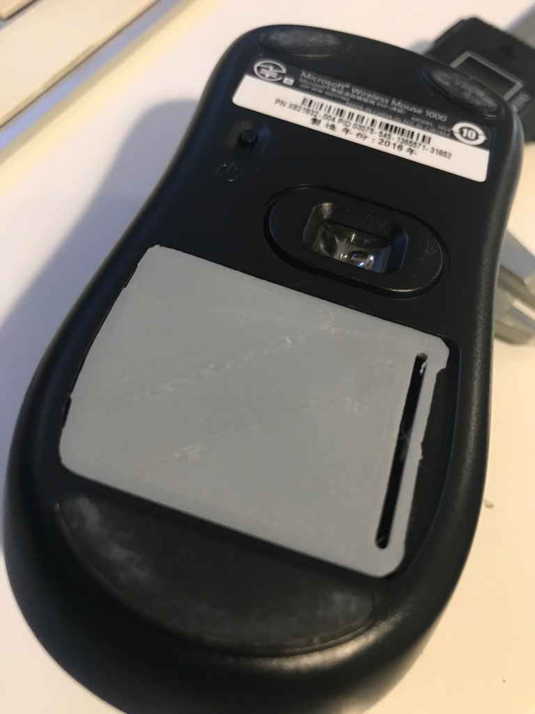 Microsoft Wireless Mouse 1000 Battery cover
