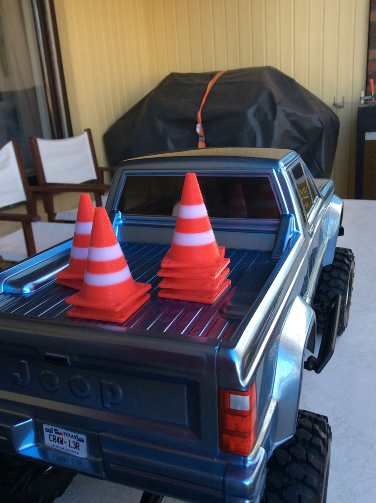 Scale Traffic Cones for 1/10th scale RC cars
