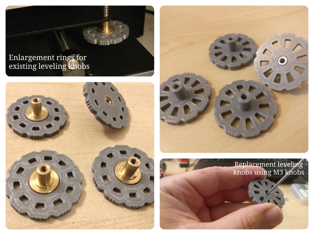 Anycubic i3 Mega bed levelling knobs