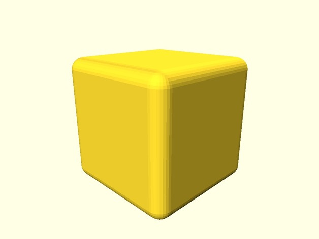 Rounded cube module - faster than minkowski!