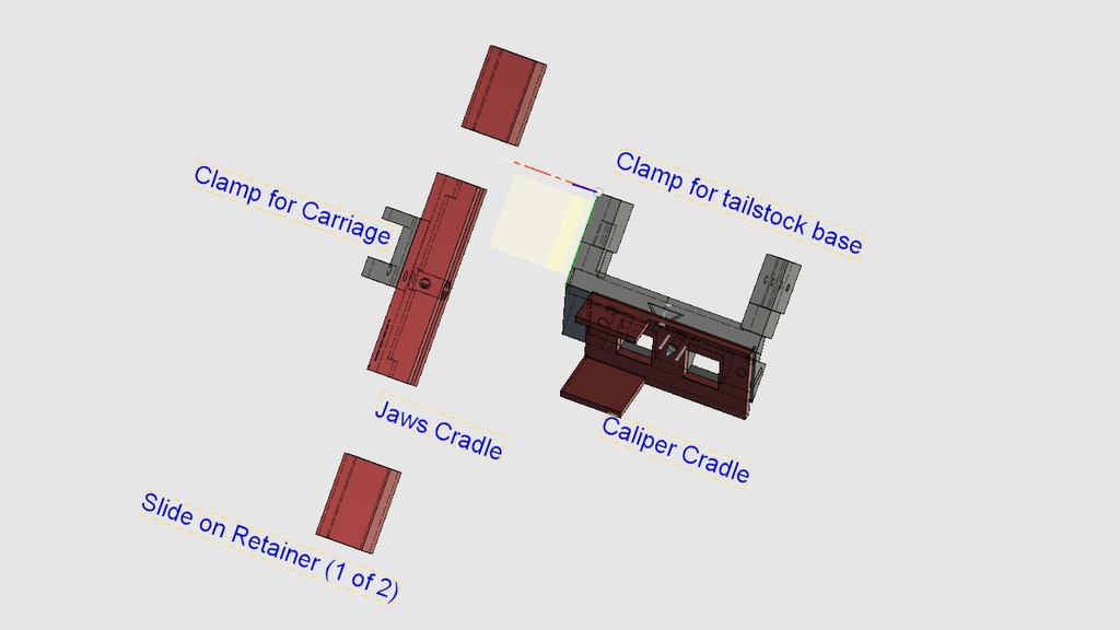 Bracket for Attachment of Caliper to Mini Lathe Carriage