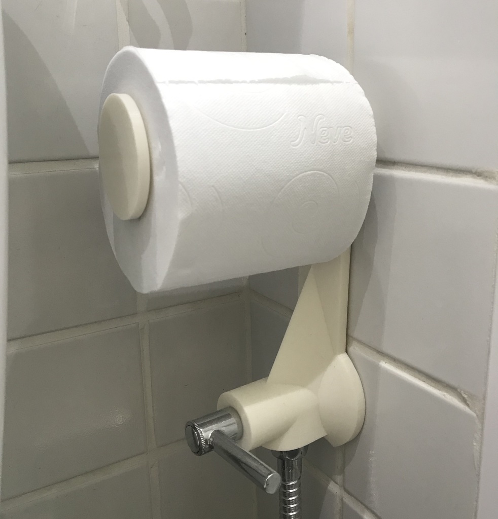Toilet Paper Holder (mounted on tap)