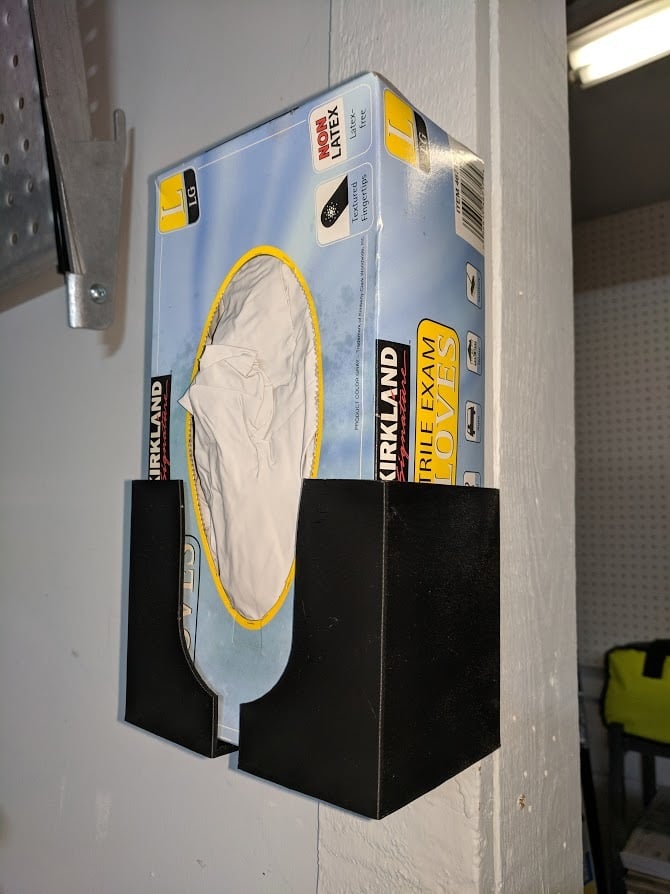 Disposable Glove Holder for small build volumes