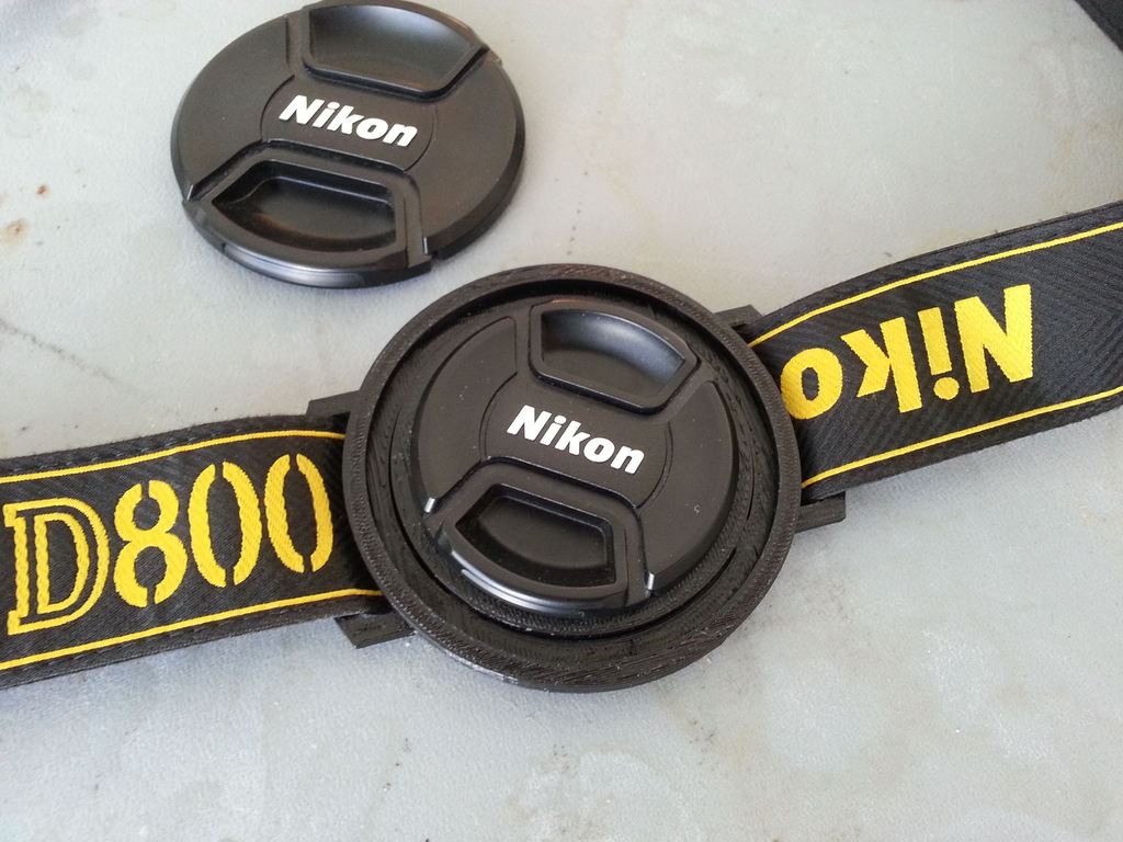 Dual Lens Cap Holder for 58mm and 77mm