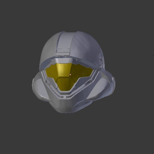 Halo 5 - Mjolnir - Gen2 - Helljumper - Buck - Helmet - Full Helmet and Broken up for printing on 8"x 10" x 8" print bed.