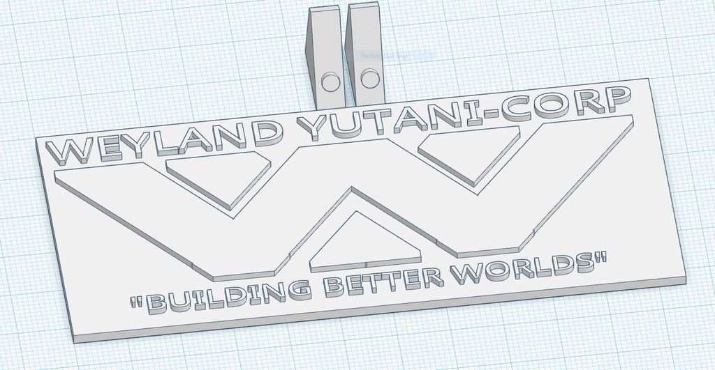 Weyland Yutani desk sign