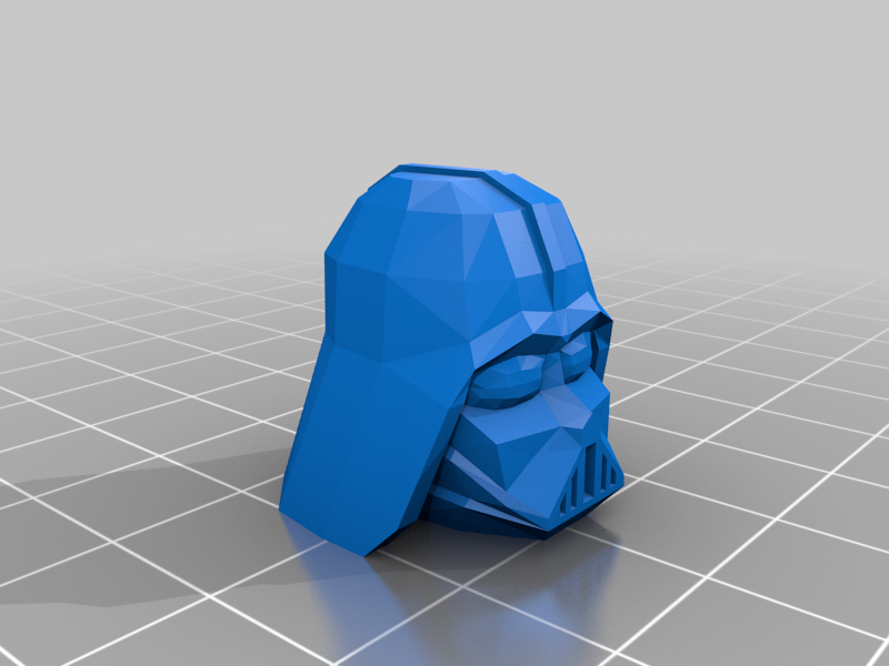 Low-Poly Darth Vader Head