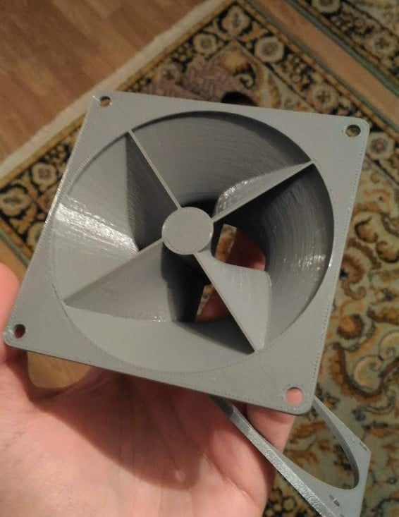 PC Fan Enclosure Exhaust Adapter for temperature control