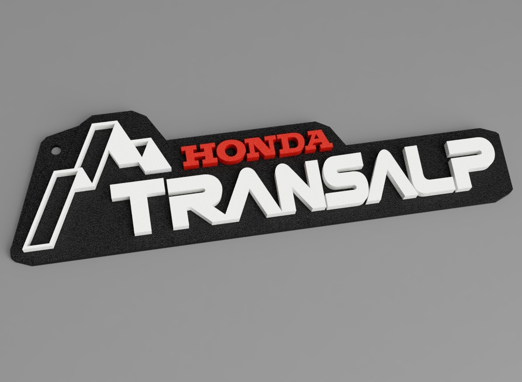 Honda Transalp Keychain optional 2 color print