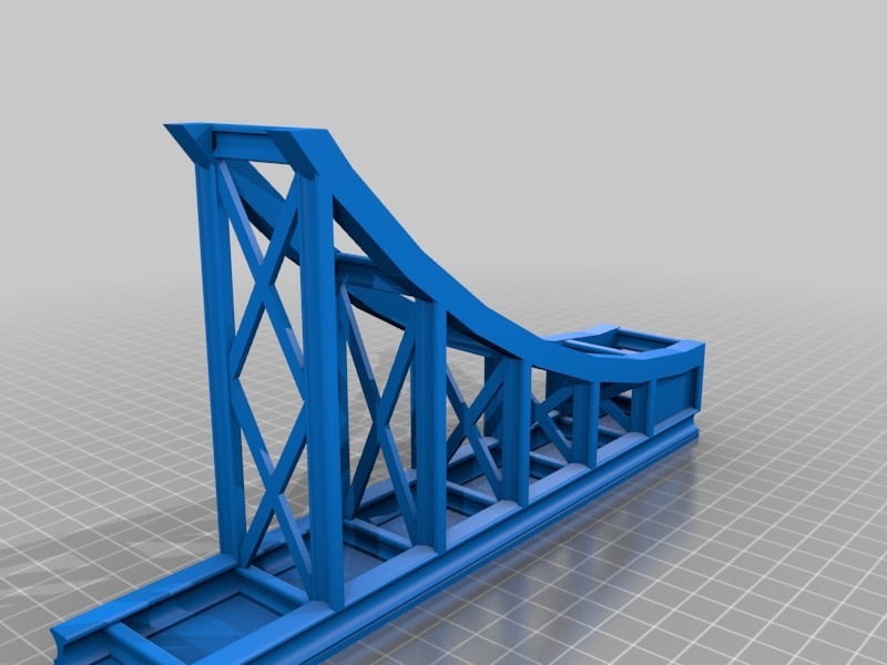 Model railroad, Truss Arch Bridge HO cut in half