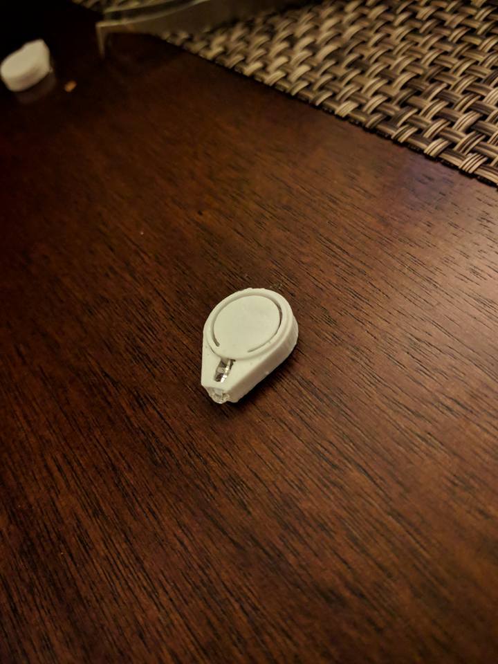 Smallest 3D Printed 3mm LED Flashlight Keychain!