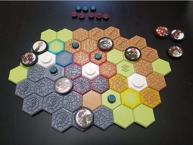 Super Fantasy Brawl Board And Trap Tokens By Xbeaker Thingiverse