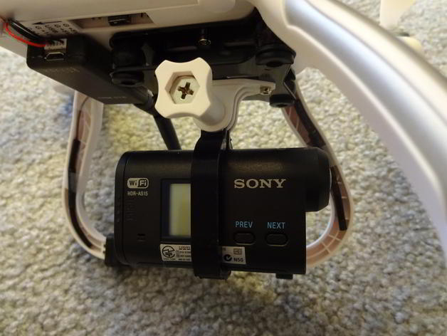 Sony HDR-AS15 bare camera to gopro mount