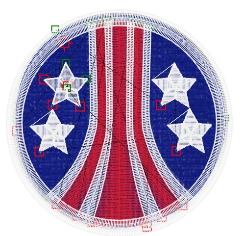 US Tricentennial Logo 1 Alien Embroidery