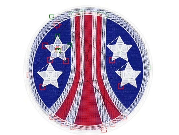 Us Tricentennial Logo 1 Alien Embroidery