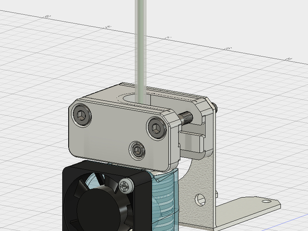 E3D v6 mount for the Solidoodle Press (Bowden Configuration /w Spool Holder)