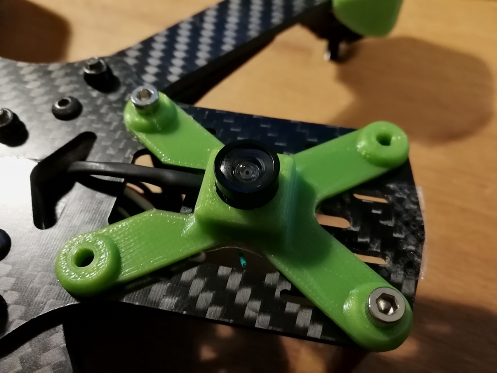 Bottom cam holder for Matian II with mini FPV camera