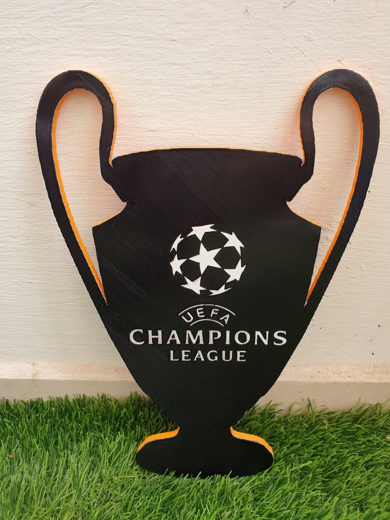 UEFA Champions League Cup (color in same layer sign)