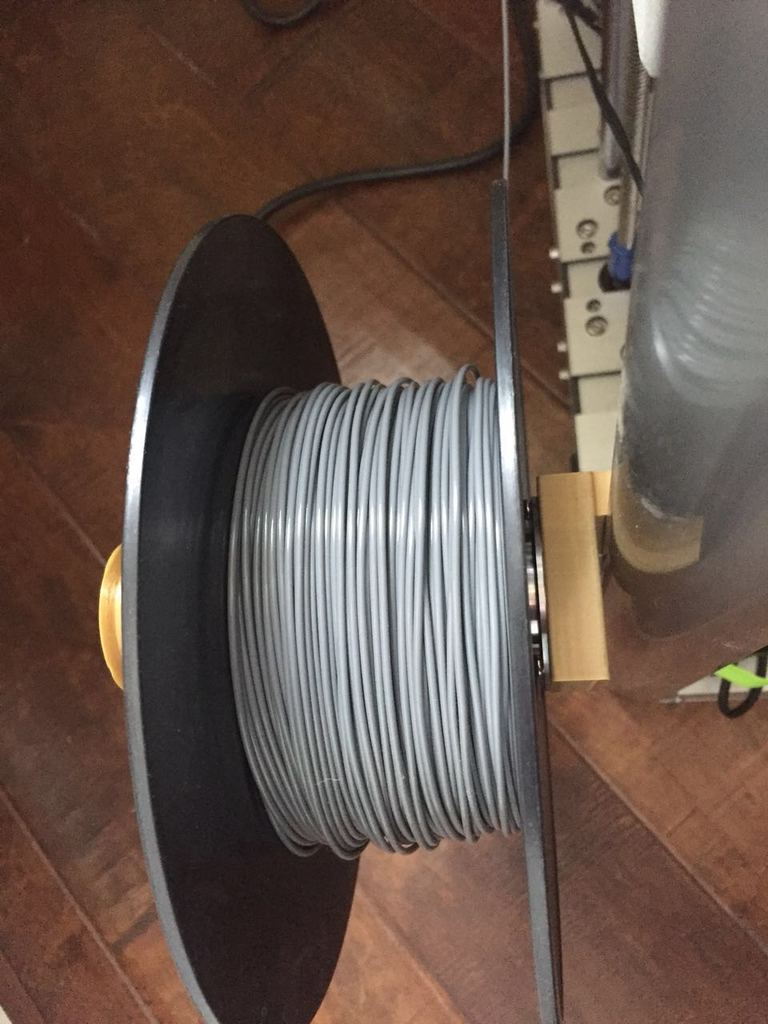 Filament spool holder with used HDD motor