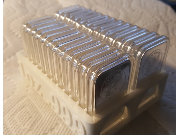 1oz Silver Bar Holder with Space for Air-Tite Casing