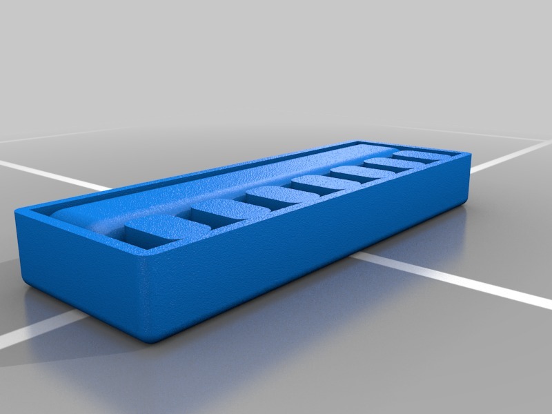 Thumb drive orgainizer, with cap tray