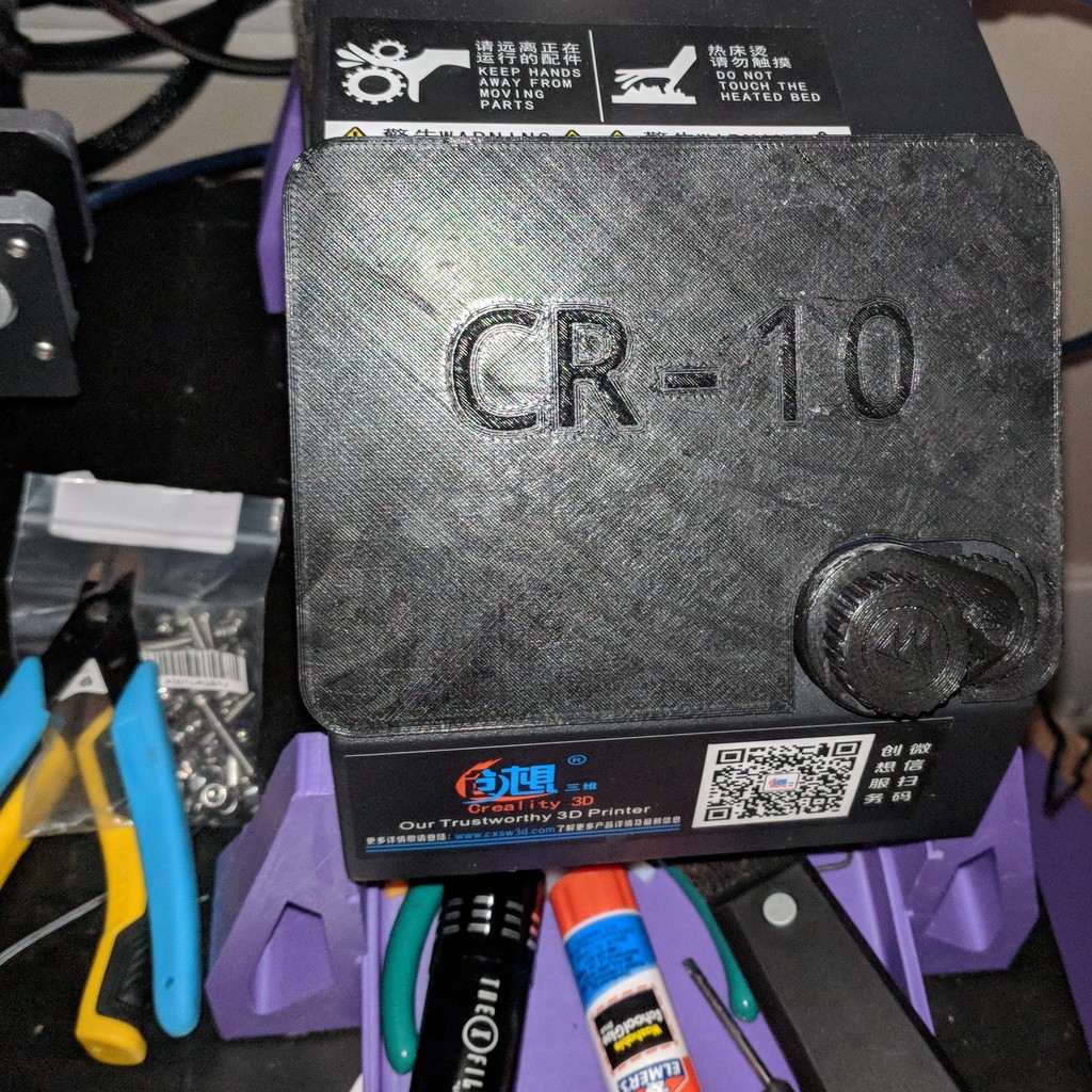 CR-10 Screen Cover w/ dial 
