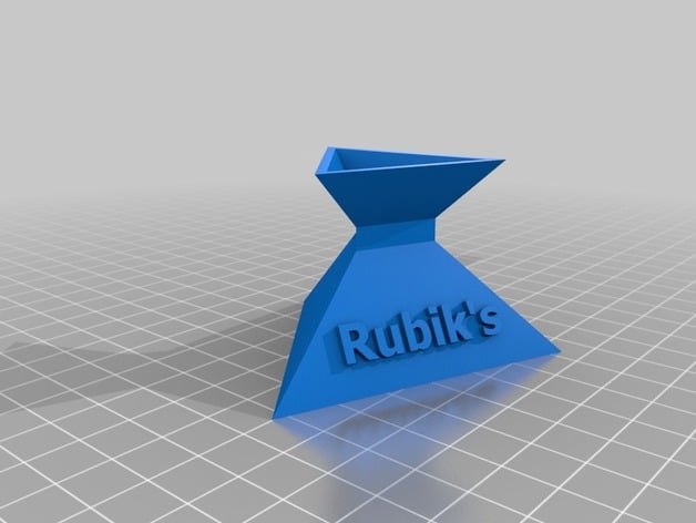 Rubik's Display Stand with text