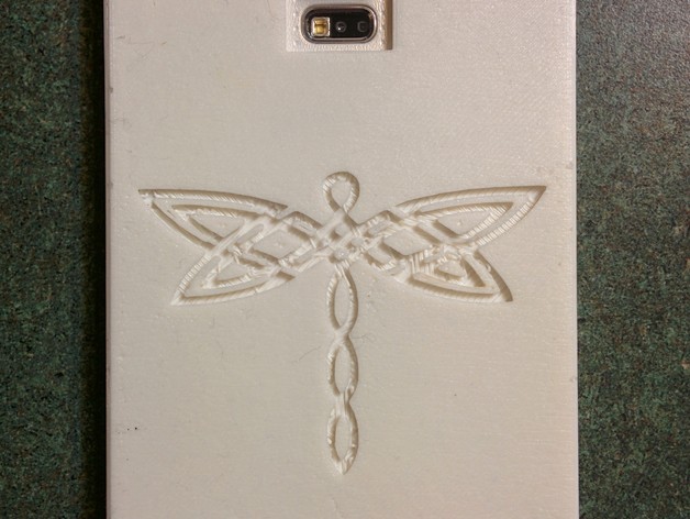Samsung Galaxy S5 Case with Celtic Dragon Fly and Celtic Borders