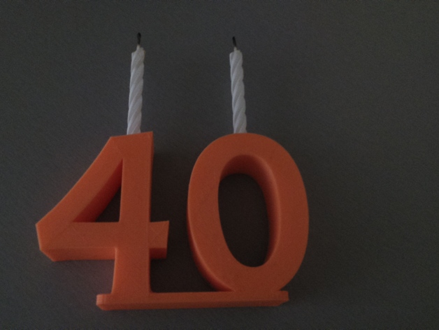 40 ans anniversaire bougies