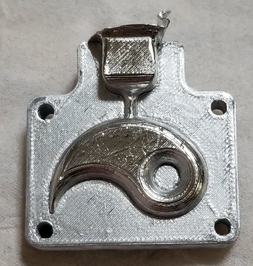 Tin Metal casting mold using PLA (Magatama)